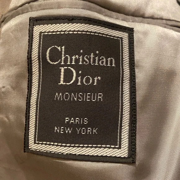 Christian Dior Men's 39R Suede Suit Jacket Blazer Two Button Sport Coat Suede - Picture 5 of 16